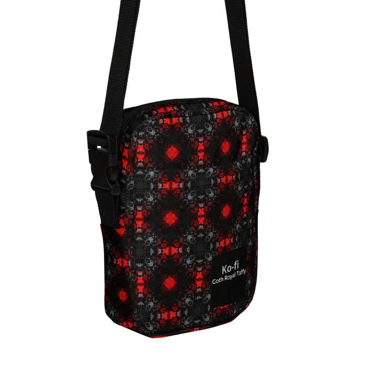 Goth Signature Patterned Crossbody Bag | Goth Royal Taffy | Ko-fi product image (1)