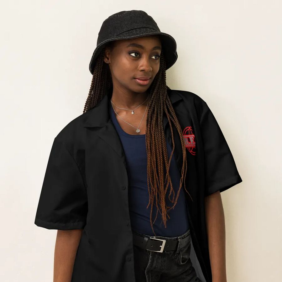 RED Friday Button Up (Black) product image (6)