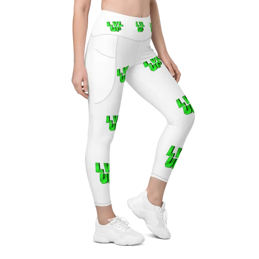LVL UP White Yoga Pants product image (8)