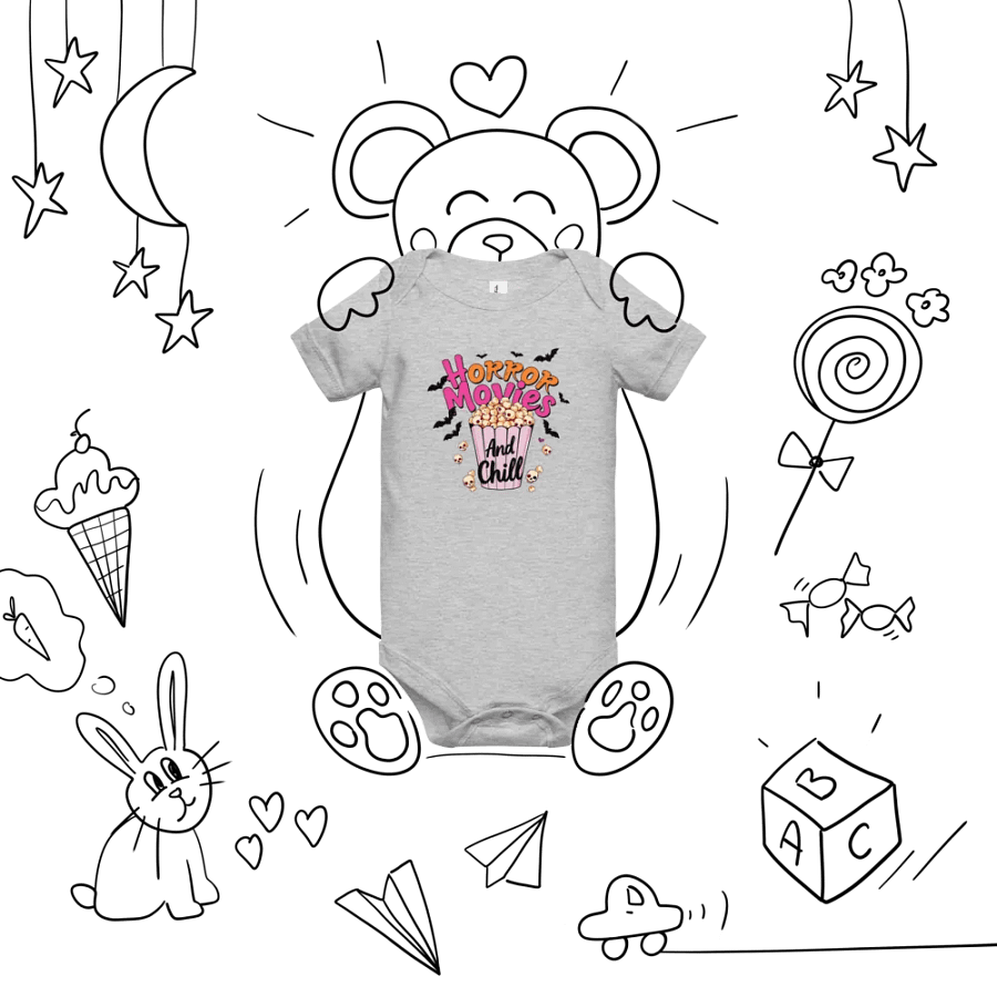 Horror Movies And Chill Baby Romper Onesie product image (7)