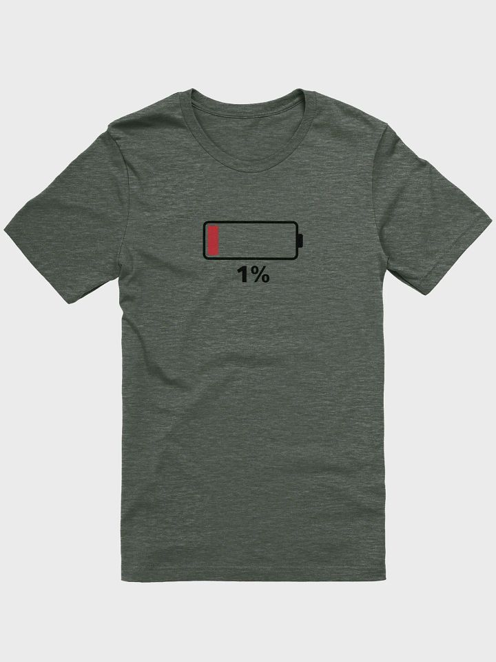 Low Battery 1% Funny Energy Warning Design product image (1)