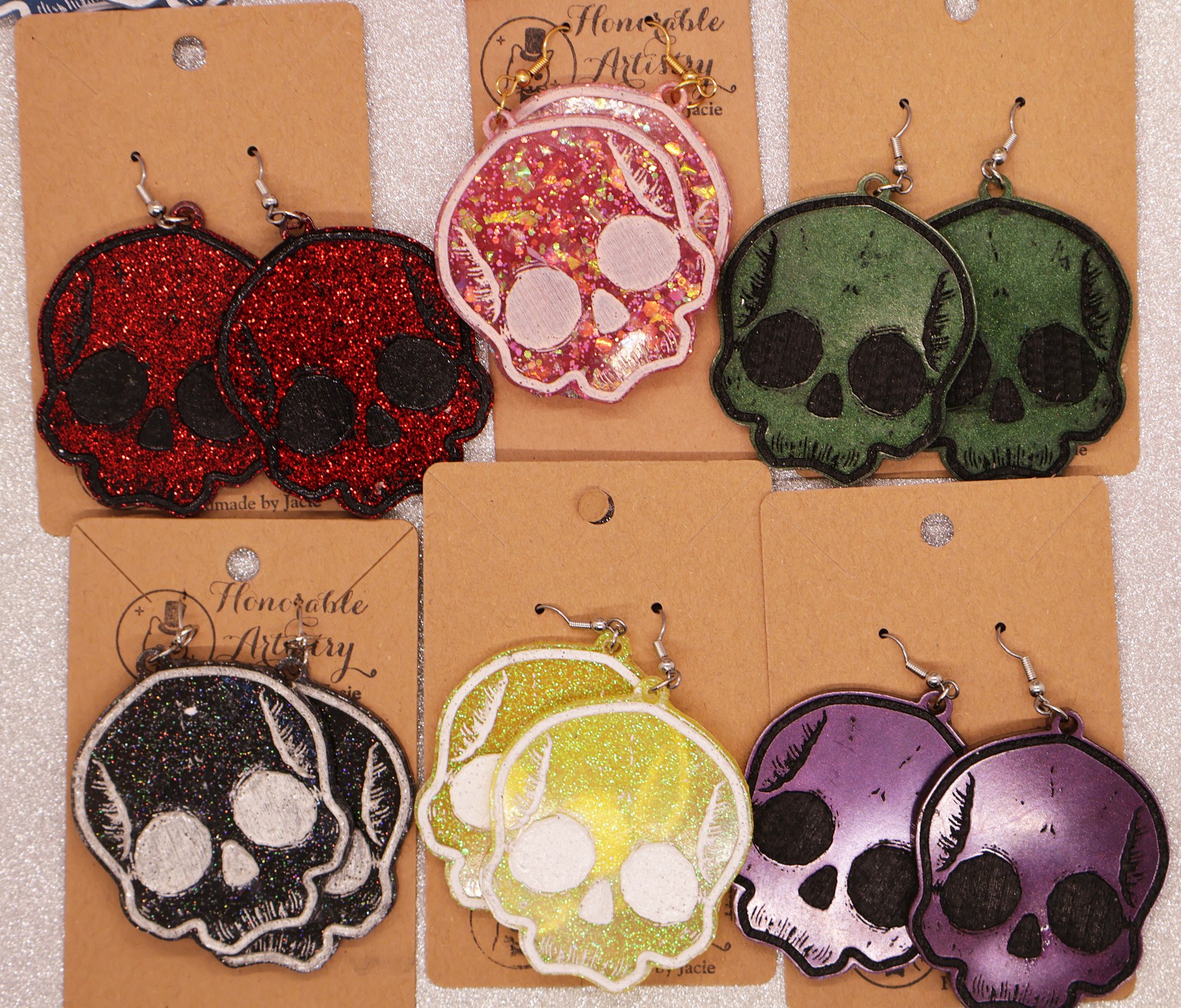 Large Skull Earrings product image (2)