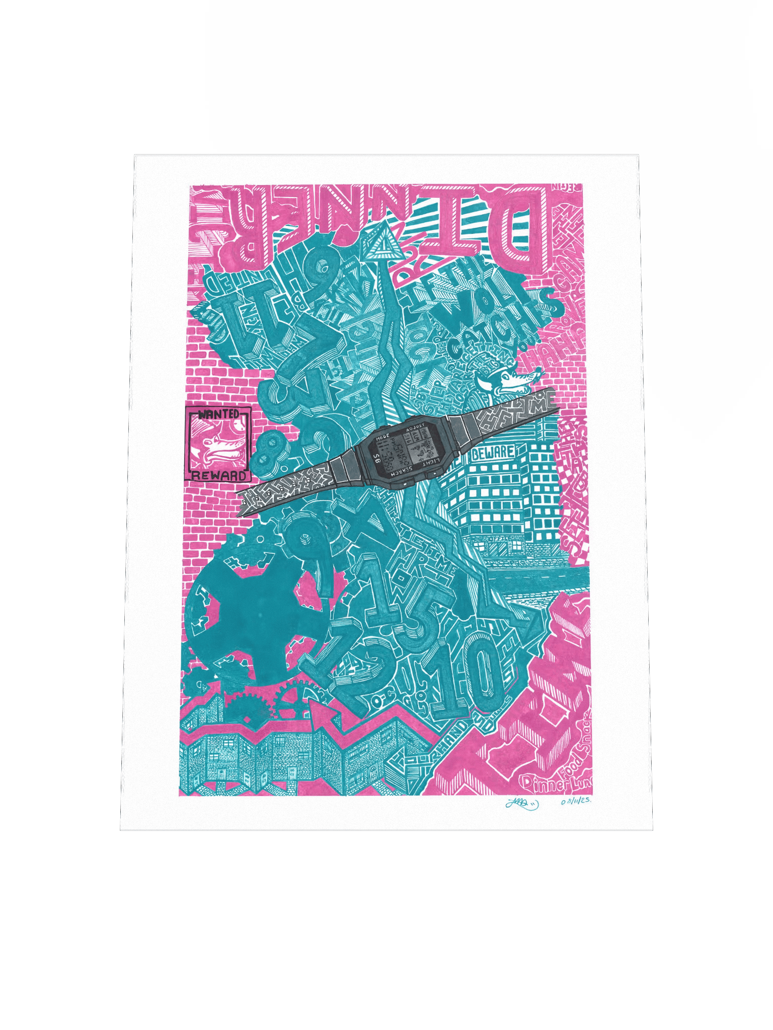 Whats the time Mr Wolf Matte Poster Print product image (4)