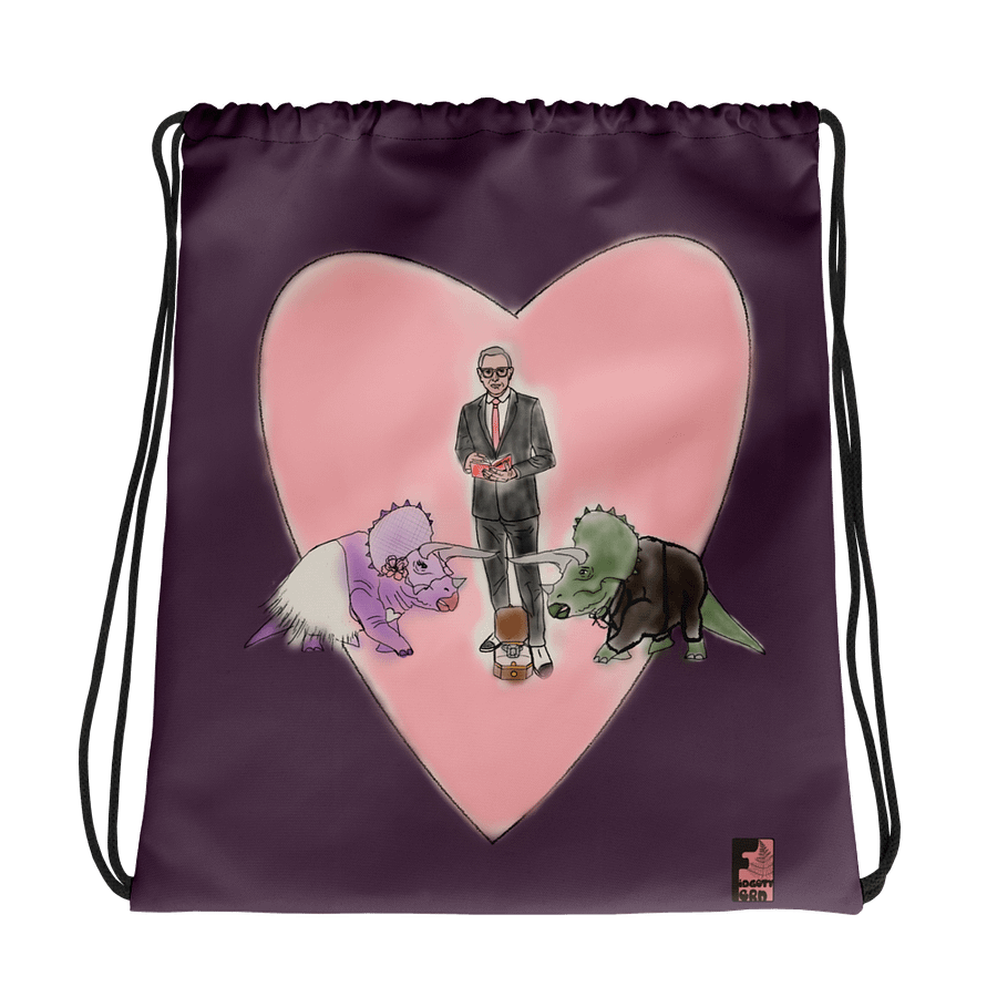 "Jurassic Park Wedding" Drawstring Bag product image (1)