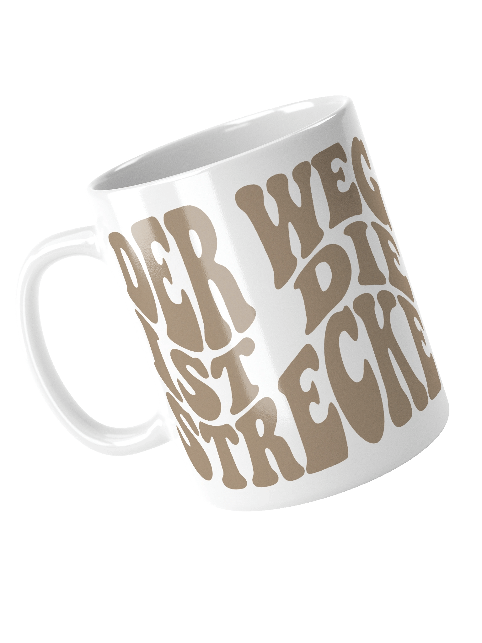 Der Weg ist die Strecke - Tasse Weiß product image (4)