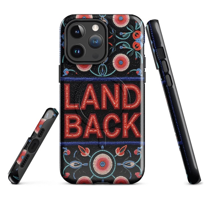 Land Back Faux-Beadwork iPhone Case product image (4)