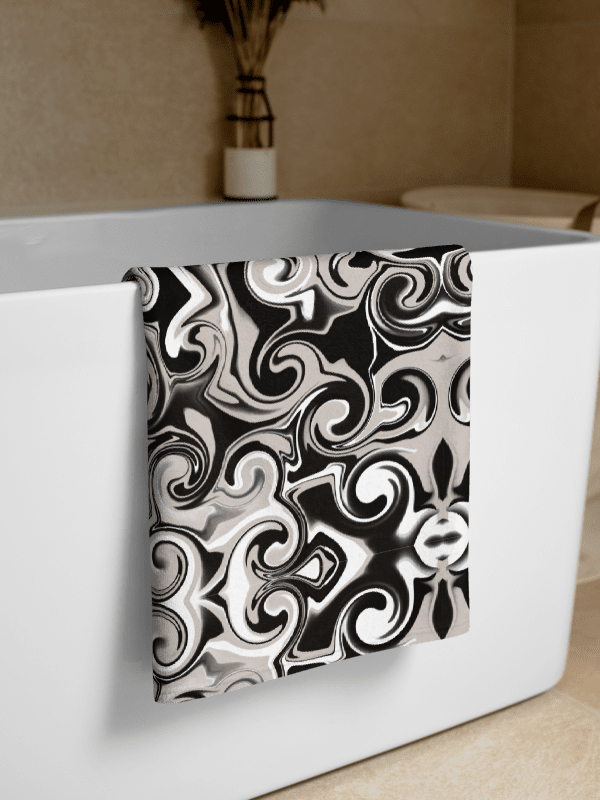 Swirling Monochrome Towel product image (1)
