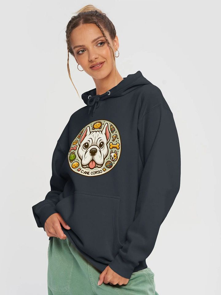 Elegant White Cane Corso Hoodie – Rare Dog Breed Apparel product image (14)
