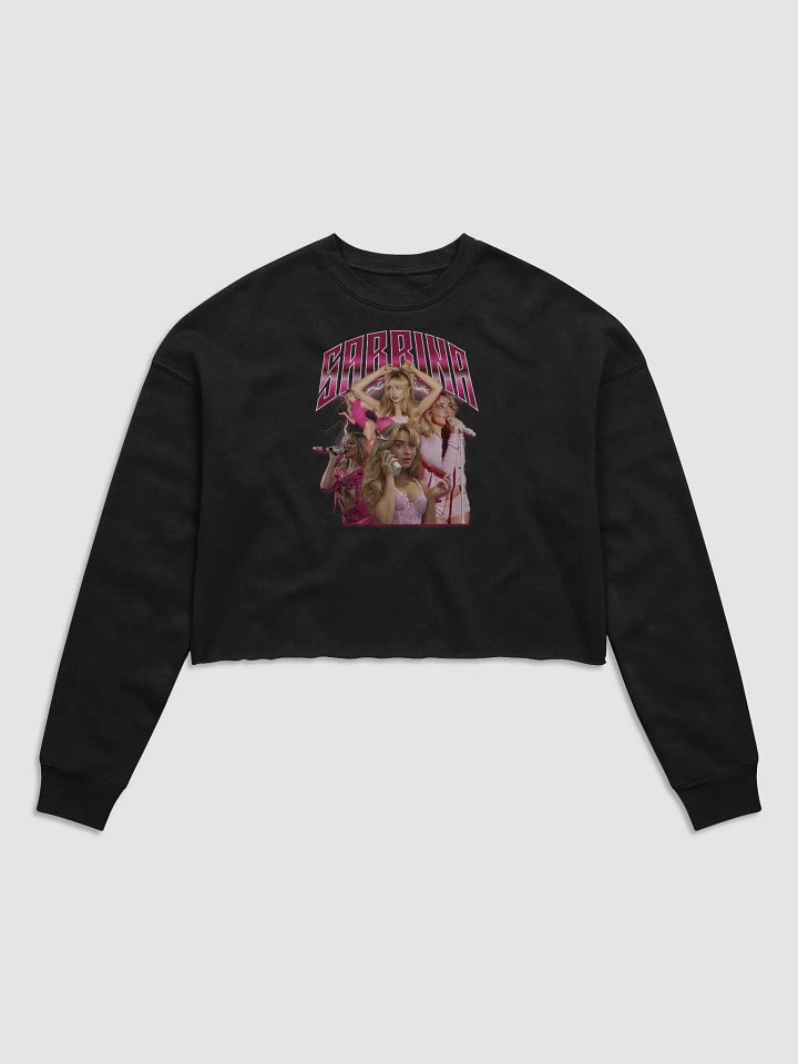 Sabrina Fleece Crop Sweatshirt | Hot Pink product image (1)