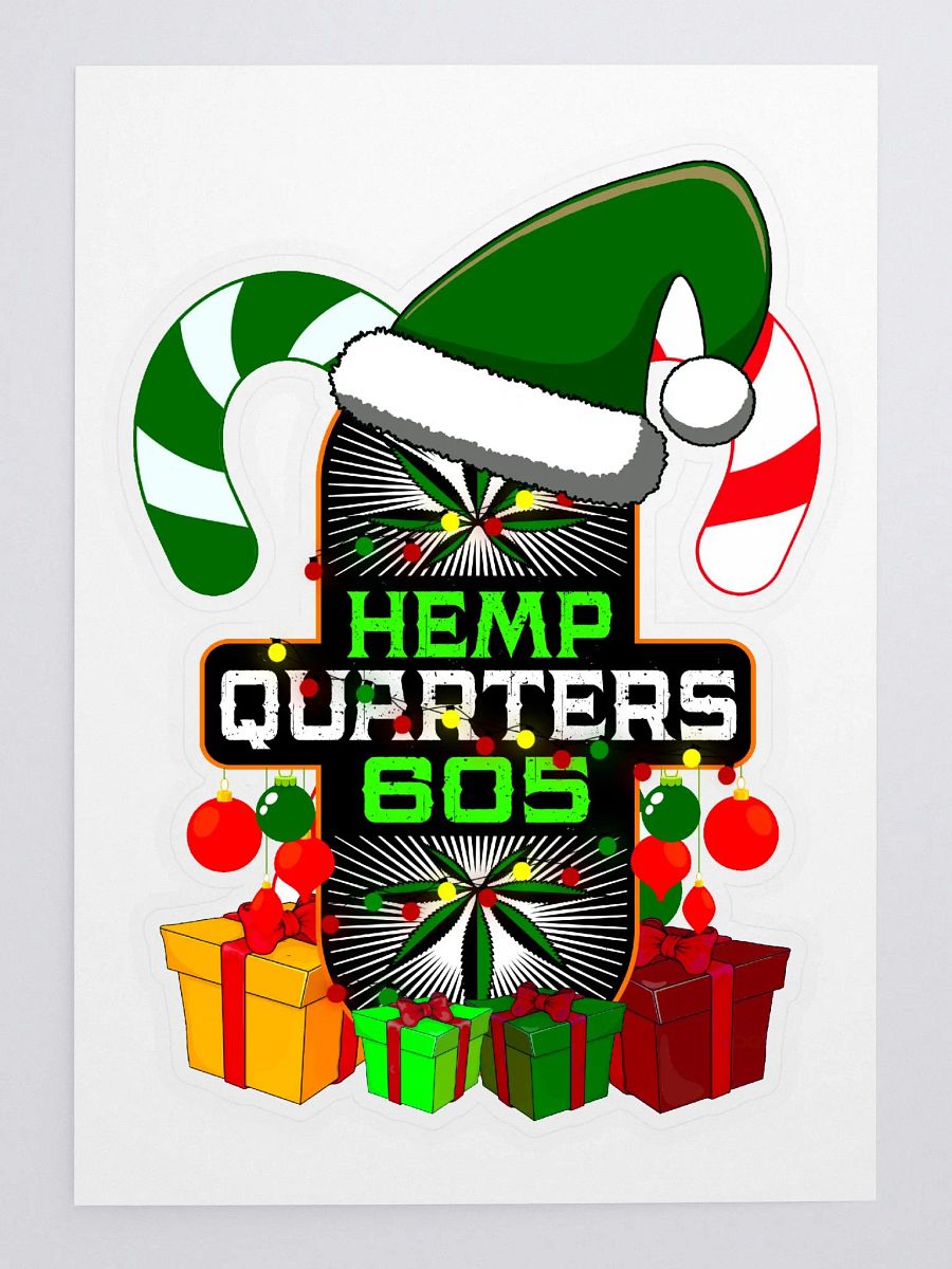 HQ Christmas Sticker 7.5