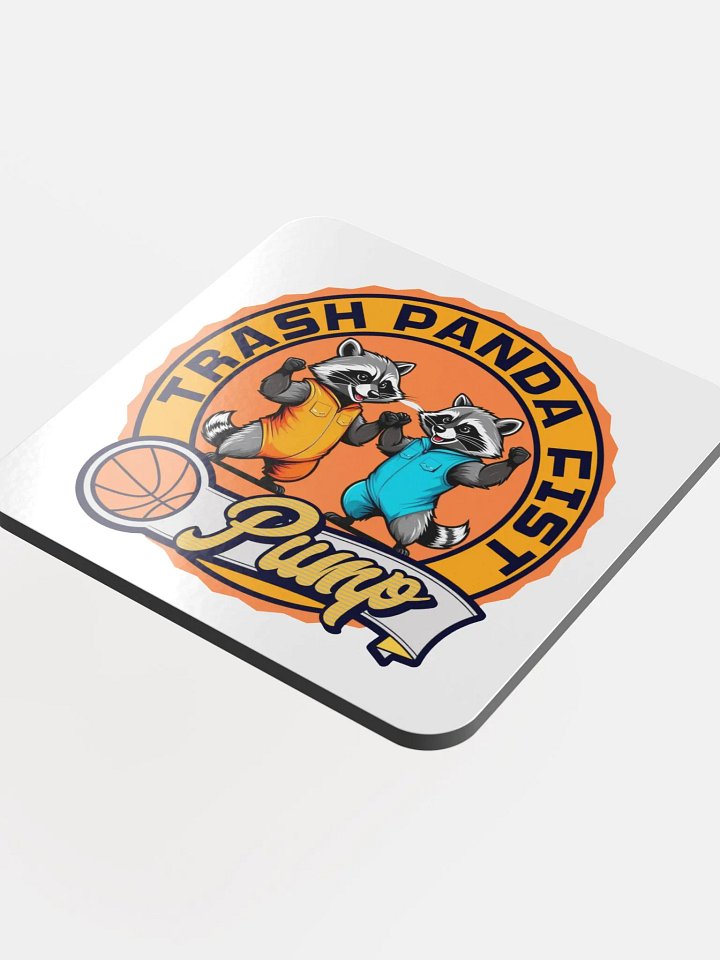 Trash Panda Fist Pump Basketball Coaster Set product image (1)