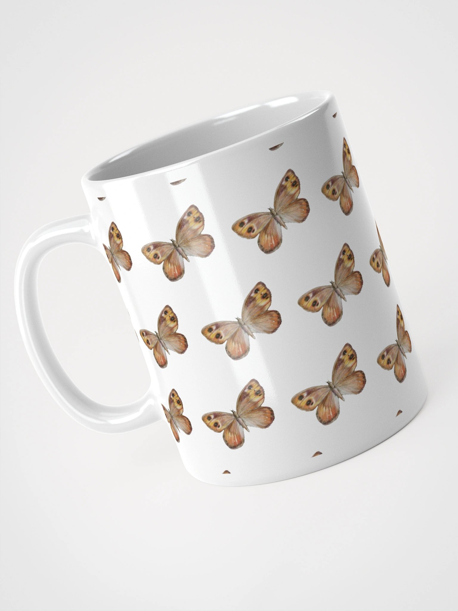 Butterfly Vision White - Glossy Mug product image (7)