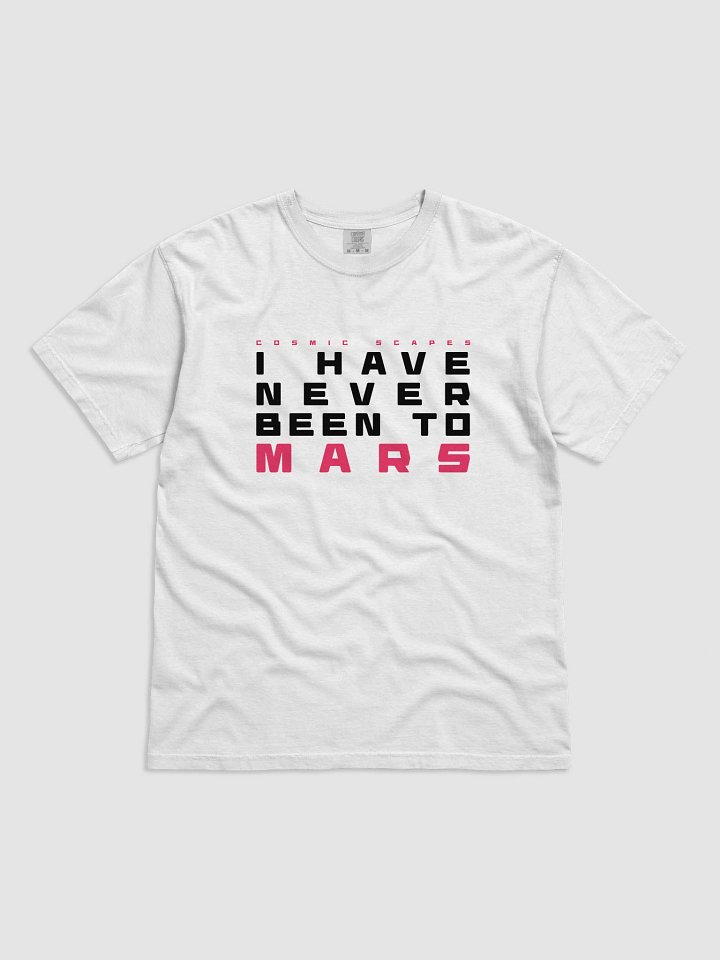 NEVER BEEN TO MARS - WHITE HEAVYWEIGHT TEE product image (1)