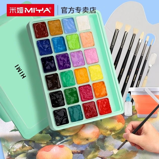 HIMI Gouache Paint Set: Gouache Artist Watercolor Paints & Palette Painting Art product image (1)