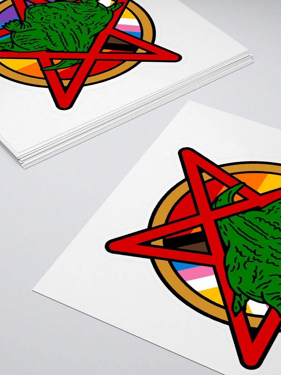 Flat pentagram guy sticker product image (4)