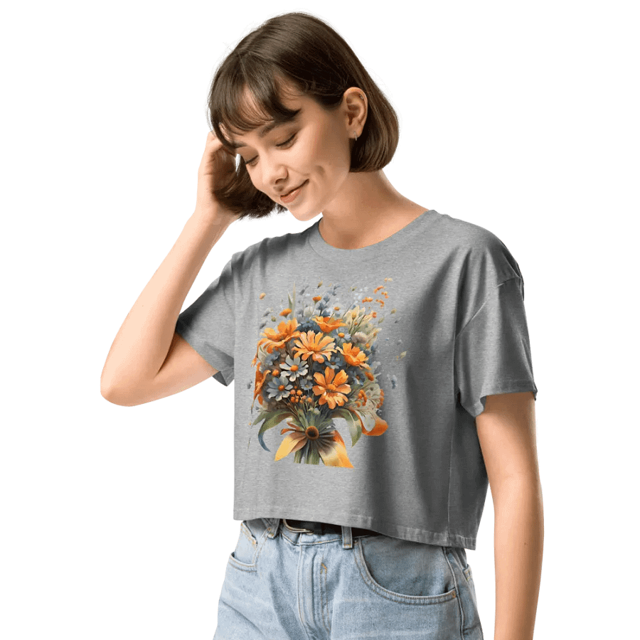 The Women's Crop Top with floral print product image (80)