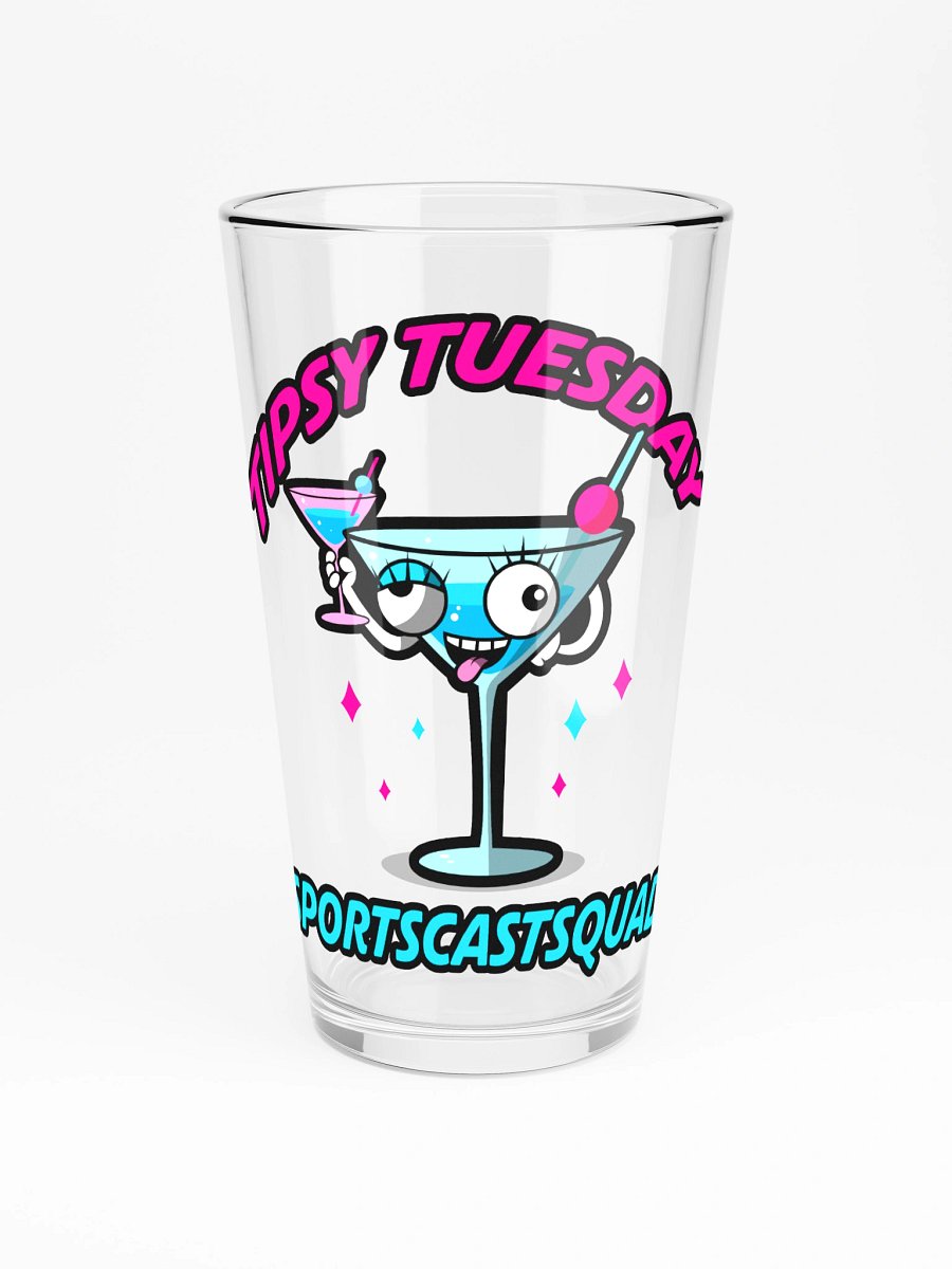 TIPSY TUESDAY "FLIRTINI" PINT GLASS product image (3)
