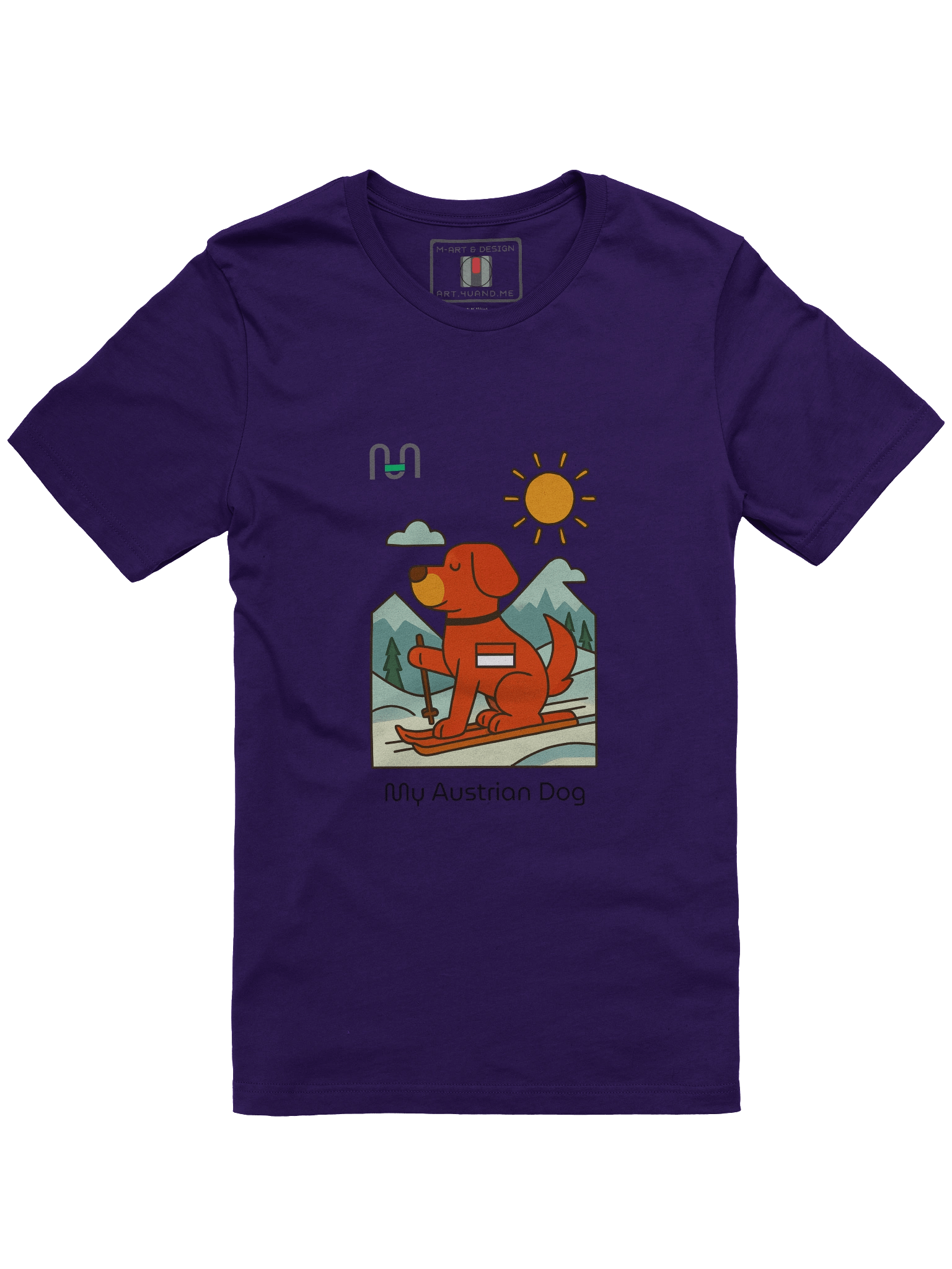 Alpine Pup – Austrian Ski Adventure Tee – M Style - M-Art & Design product image (1)