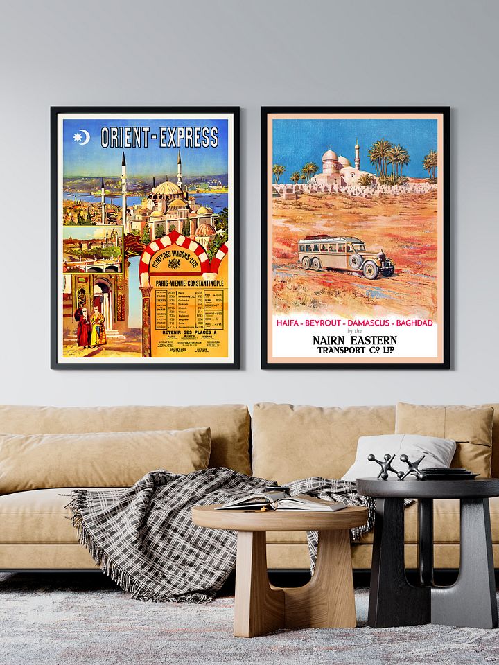 Haifa, Beirut, Damascus, Baghdad. Israel, Palestine, Lebanon, Syria, Iraq. 1931 — retro travel poster, vintage travel art print product image (2)