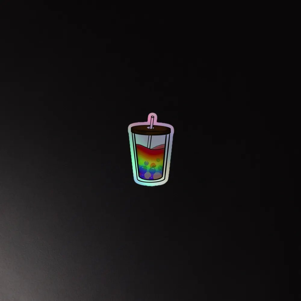 Fruity Punch Fantasy Bubbly Delight - Holographic Sticker Sheet product image (1)