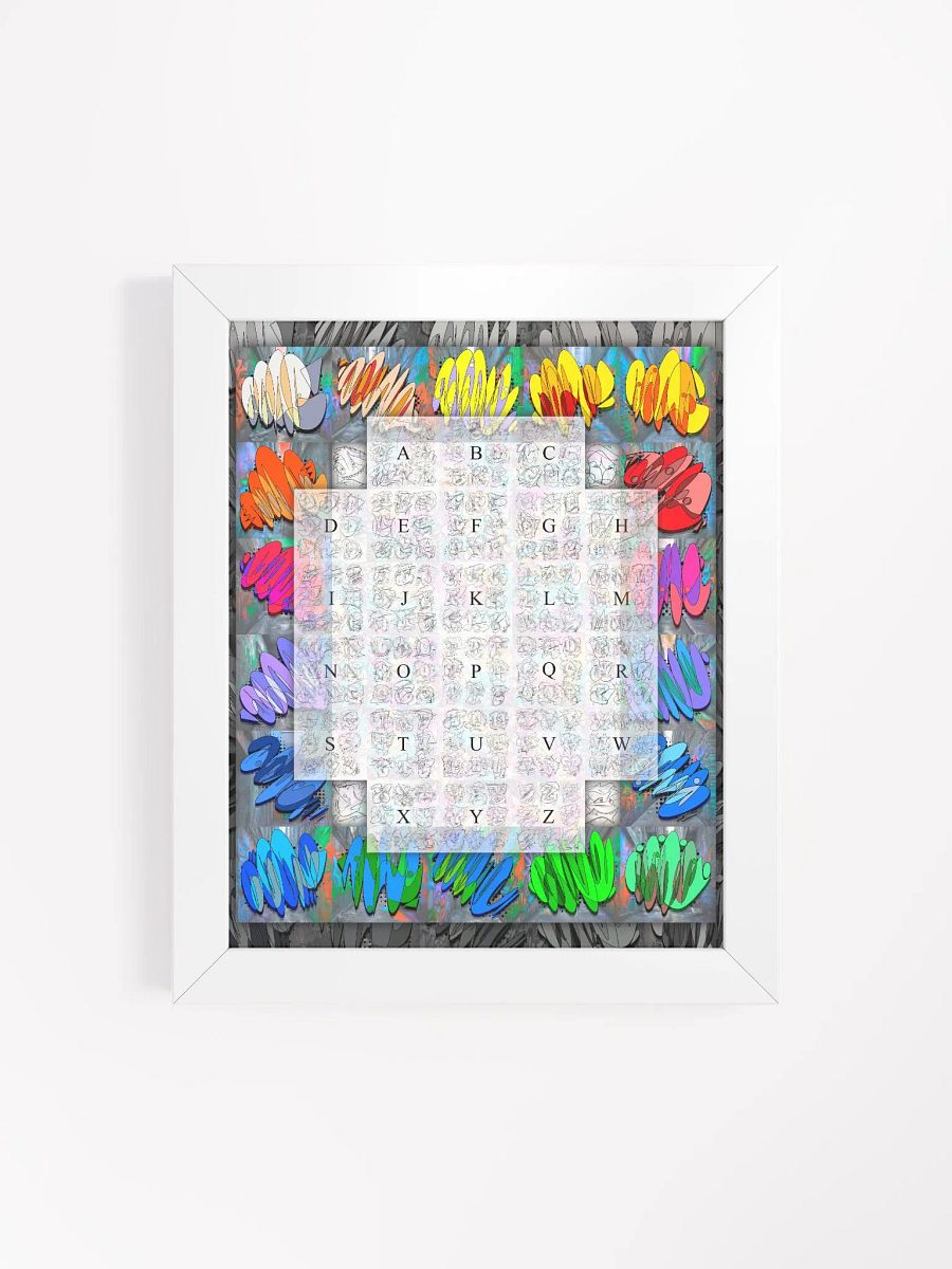 A-Z Graffiti Character Letters, D1/DOne, Framed Poster 01 product image (5)