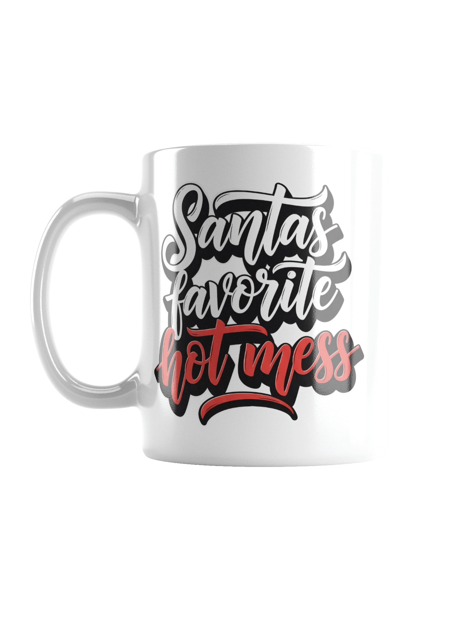 Santa's Favorite Hot Mess Funny Christmas Mug product image (1)