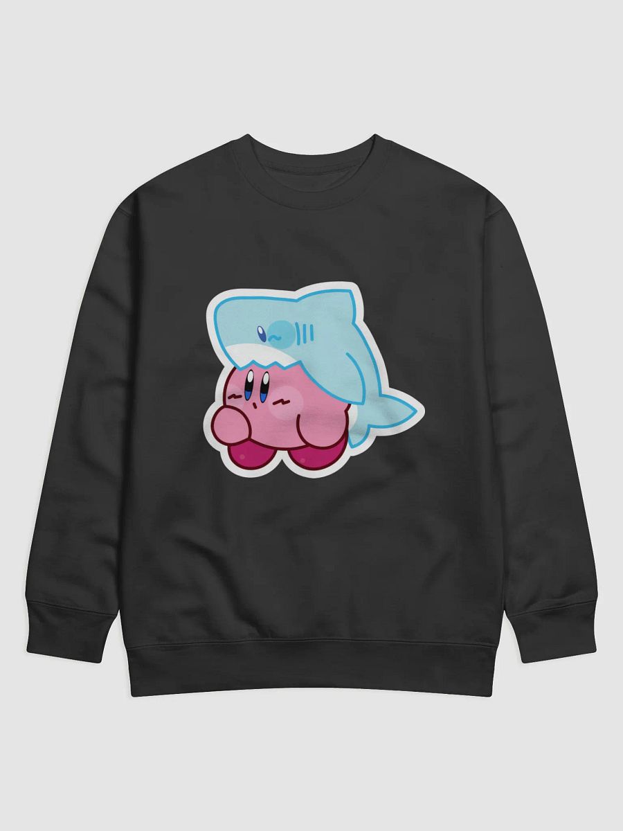 UNISEX KILLA_EMILY SHARK KIRBY EMOTE GREY SWEAT SHIRT product image (1)