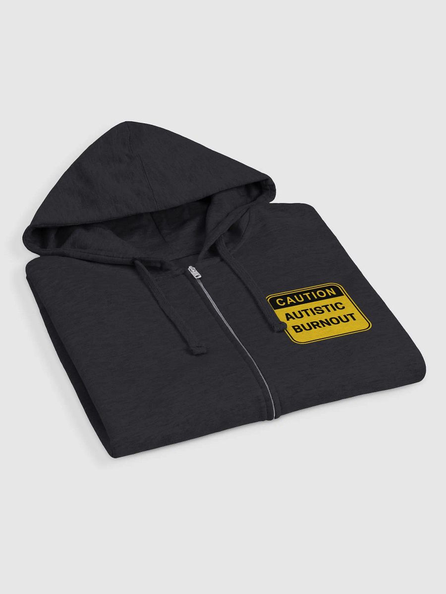 CAUTION: ASD BURNOUT (sm. design) zip-up hoodie product image (4)