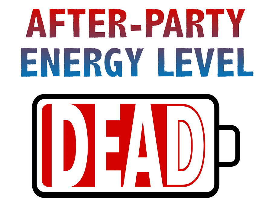 After-Party Energy Level - Dead T-Shirt product image (2)