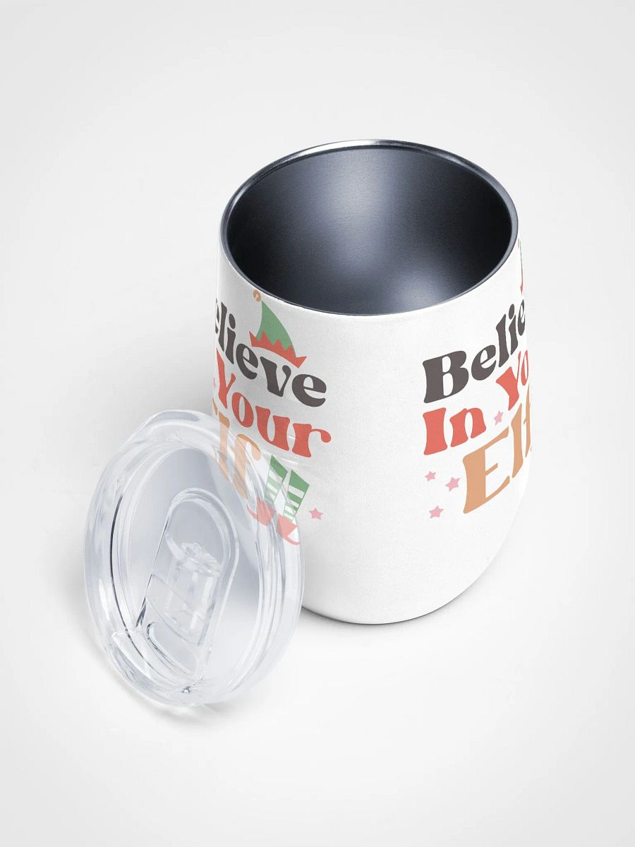 Festive 'Believe in your ELF' Wine Tumbler product image (3)