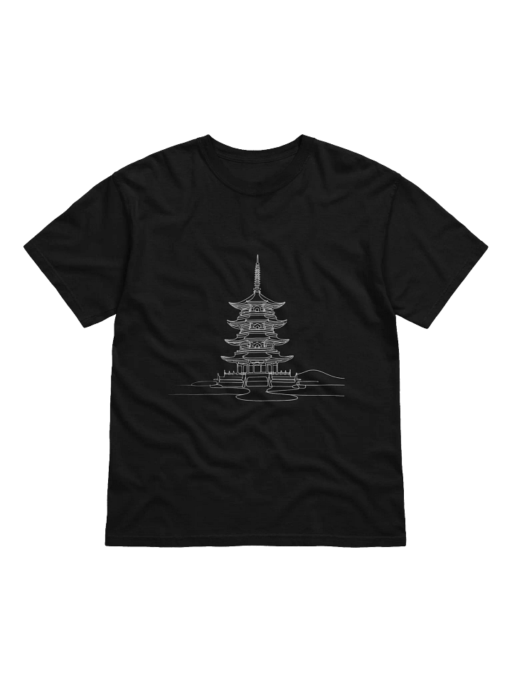 Japanese Pagoda Line Art T-Shirt product image (3)