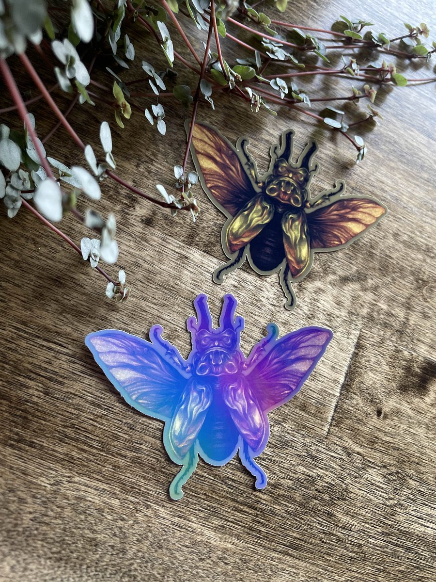 Green Beetle Sticker (Full Color) product image (3)