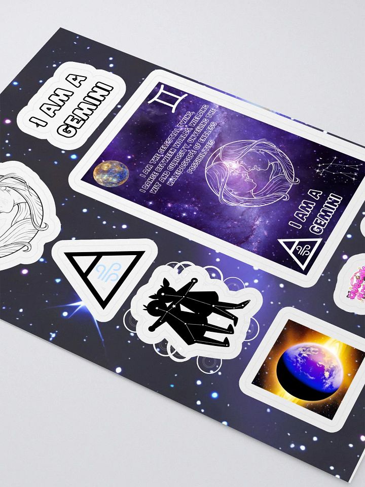 I am a Gemini Sticker Sheet product image (2)