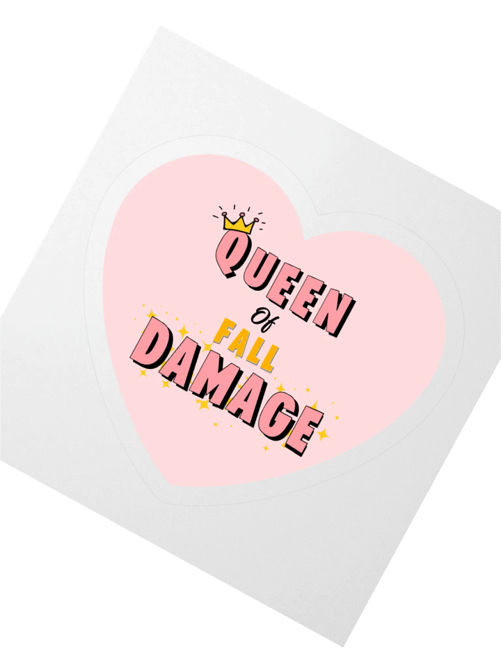 Queen of Fall Damage Vinyl Sticker product image (2)