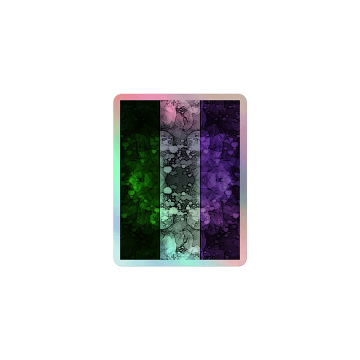 Genderqueer Pride Flag Sticker (Textured Variation) product image (1)