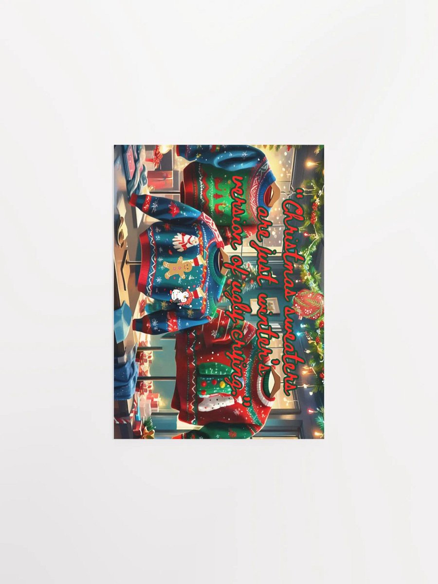 Festive Christmas Sweaters Poster product image (4)