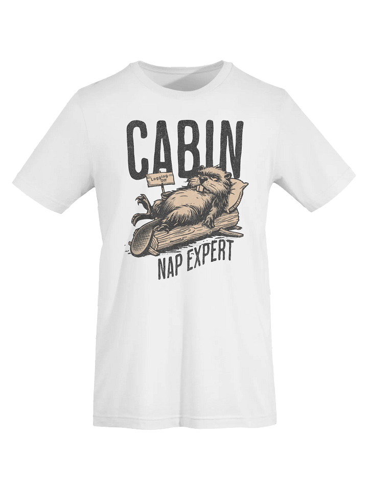 Funny Beaver Shirt – Cabin Nap Expert T-Shirt for Nature Lovers product image (2)