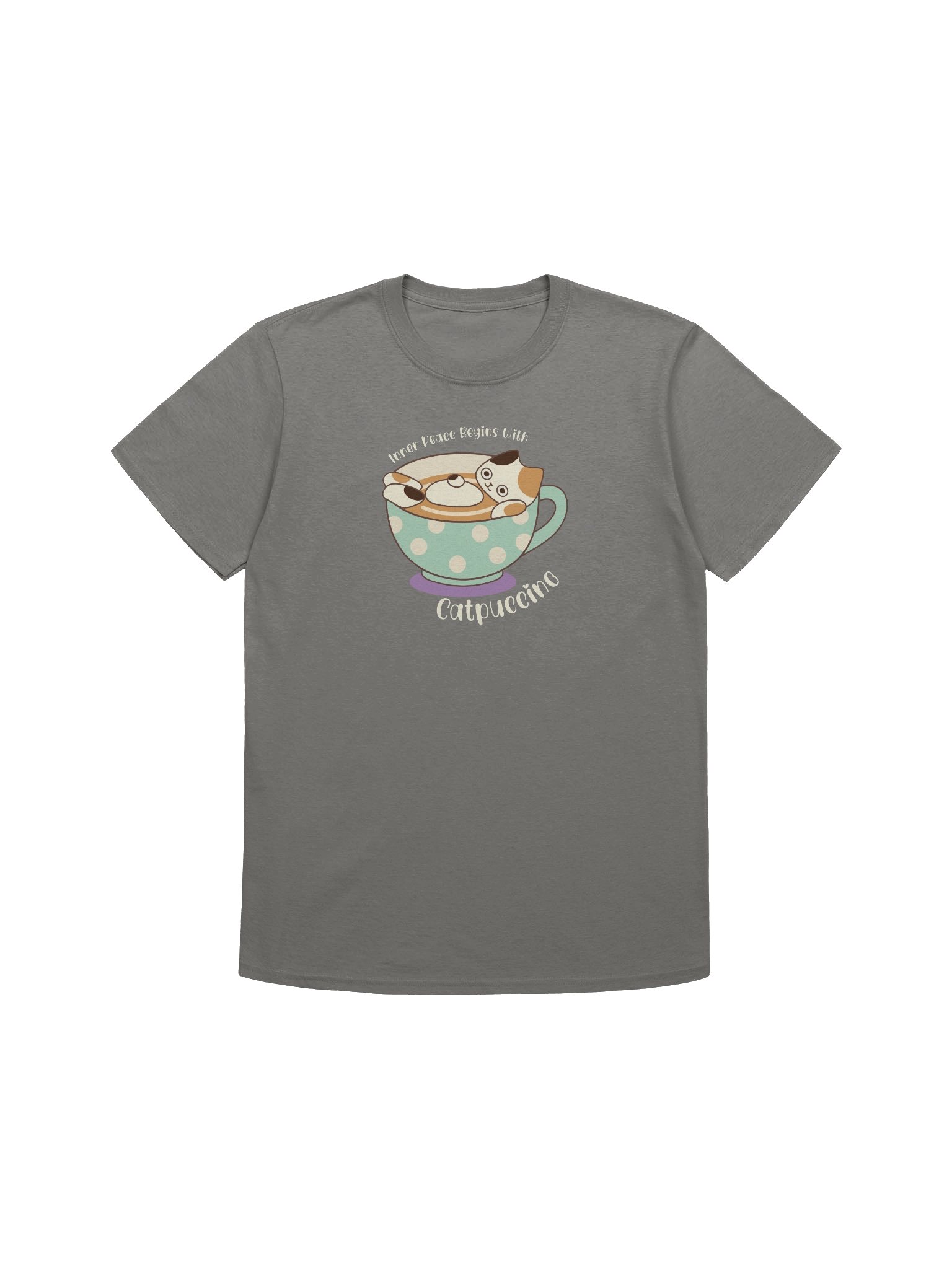 Catpuccino Cat - Unisex Adult Super Soft Lightweight T-shirt product image (14)