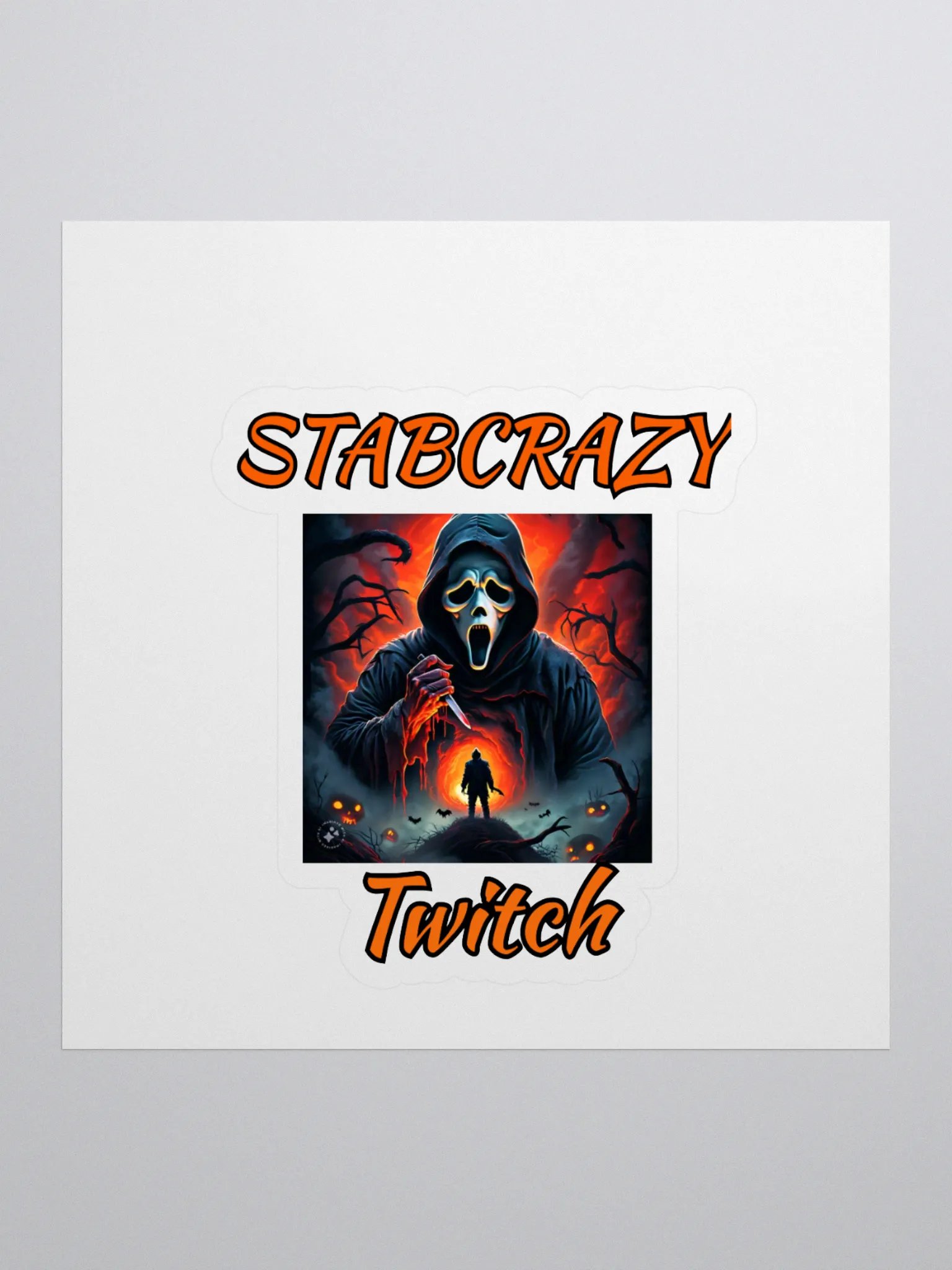 ghostface stabcrazy twitch sticker product image (1)