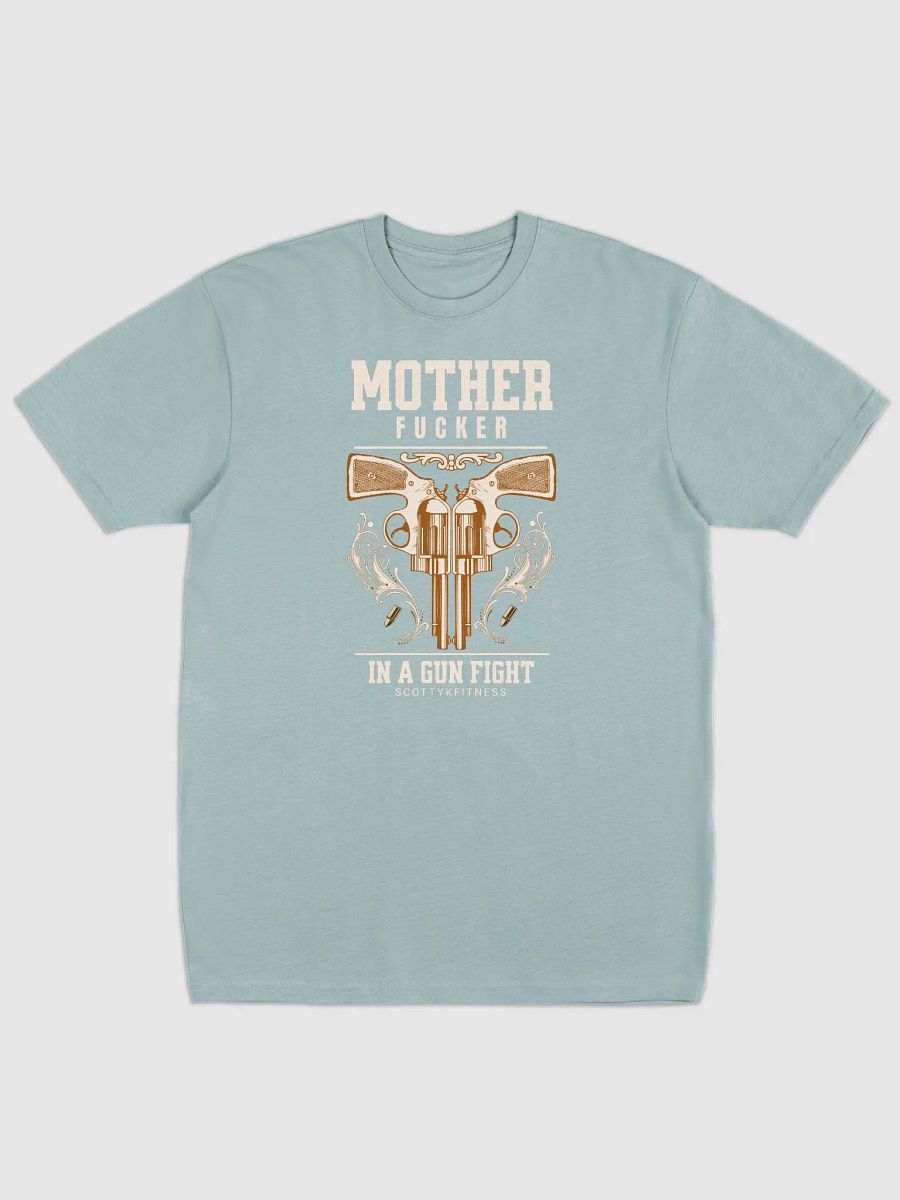 MF in a Gun Fight Unisex Heavyweight Tee product image (1)