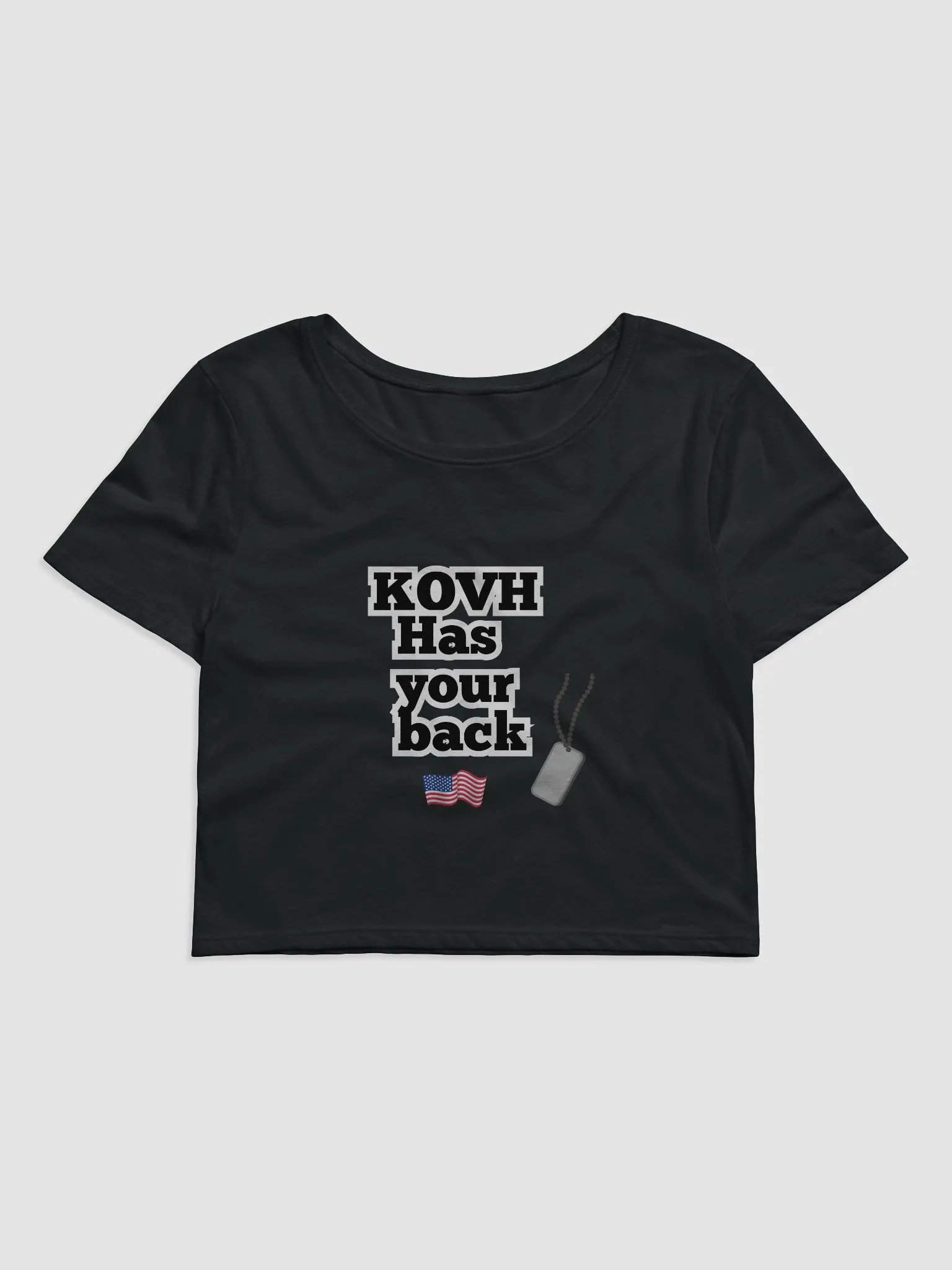 KOVH Has Your Back Patriot Crop Tee product image (1)