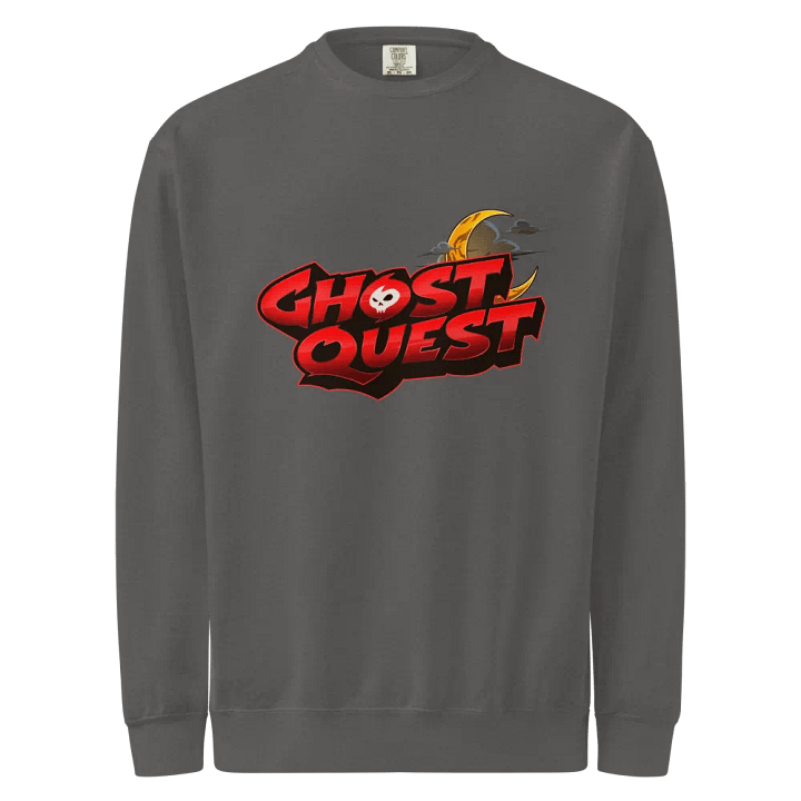 GhostQuest Moon Logo Sweatshirt – Hauntingly Bold & Cozy 🌙👻 product image (1)