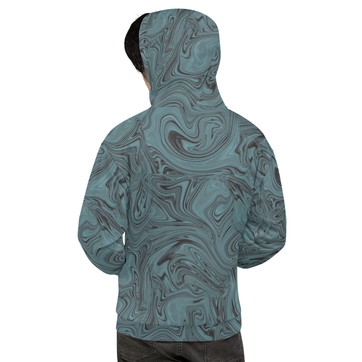 Aquamarine smoke hoodie product image (1)