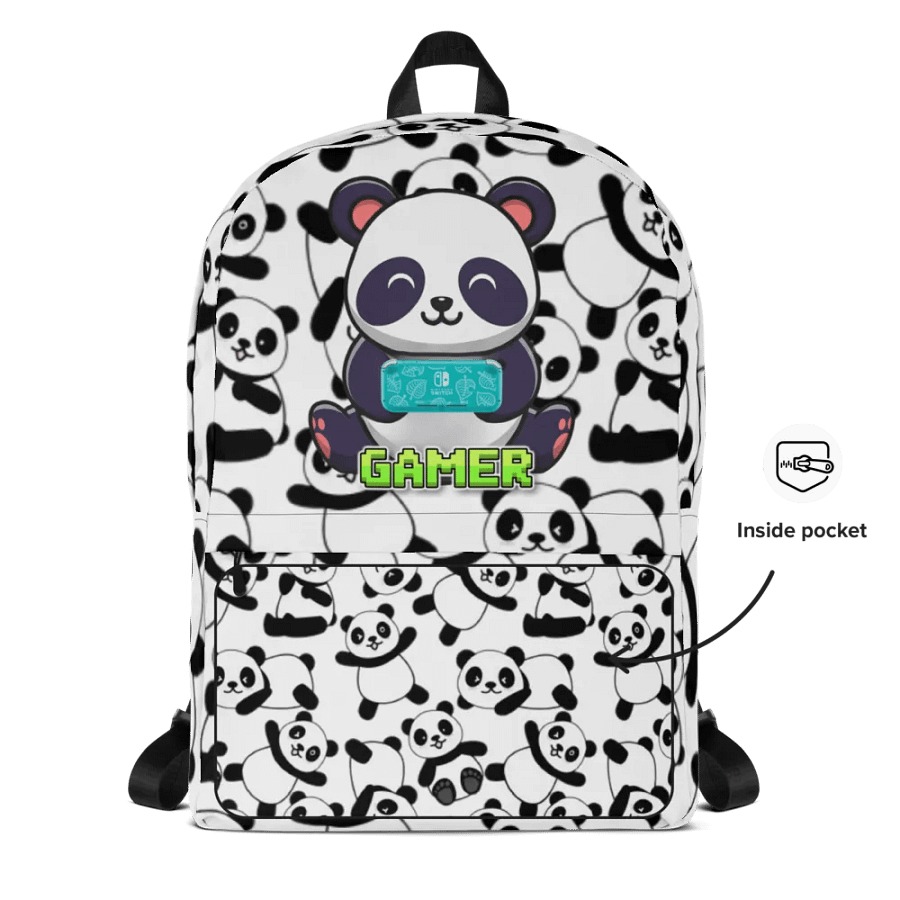 Gamer Panda Backpack product image (8)