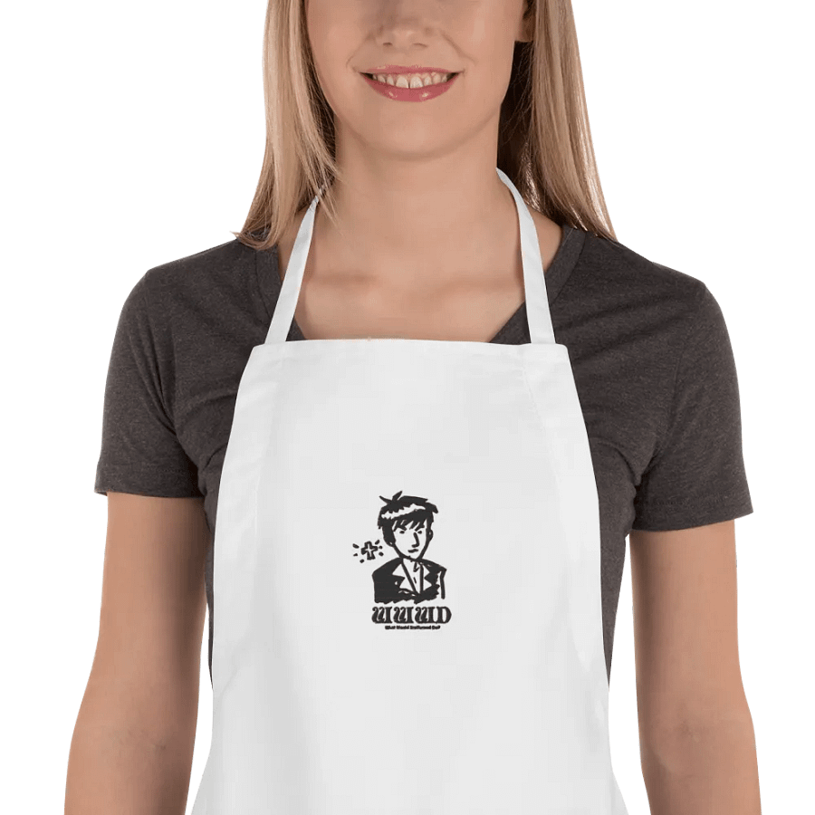 What Would Wolfwood Do? apron product image (1)
