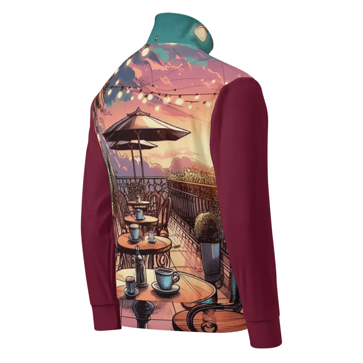 Sunset Café Terrace Track Jacket | Ai Design product image (2)
