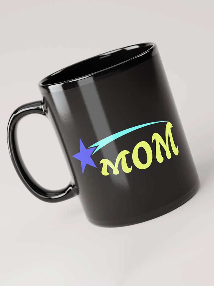 Starry MOM Black Glossy Mug product image (1)