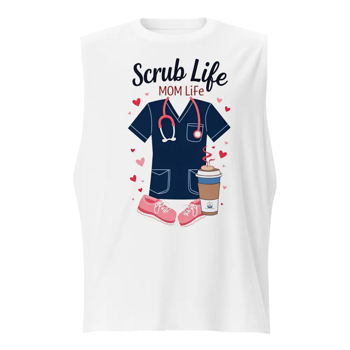 Mom Life Scrub Life Muscle Tank product image (1)