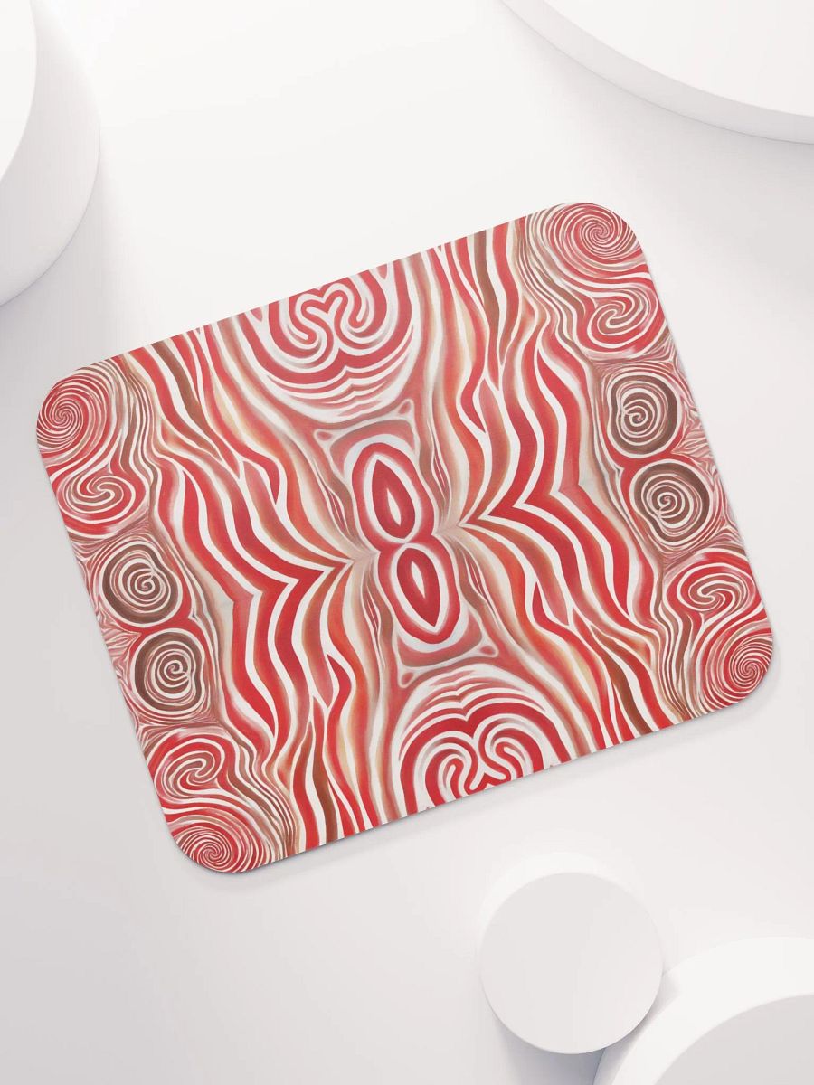 Funky Red Liquid Explosion Tie-Dye Classic Mouse Pad product image (8)