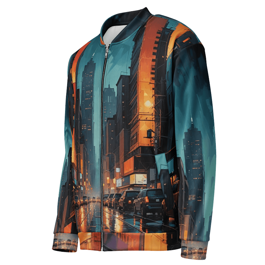 Abstract City 2 Bomber Jacket product image (3)